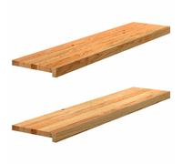 (light brown, 110 x 30 x 2 cm) vidaXL Window Sills Window Ledge Window Board 2 pcsÂ Untreated Solid Wood Oak