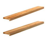 (light brown, 120 x 15 x 2 cm) vidaXL Window Sills Window Ledge Window Board 2 pcsÂ Untreated Solid Wood Oak