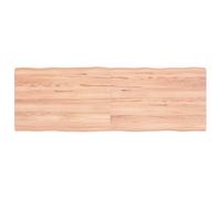 (light brown, 120 x 40 x 4 cm) vidaXL Table Top Wooden Desk Top for Table Treated Solid Wood Oak Live Edge