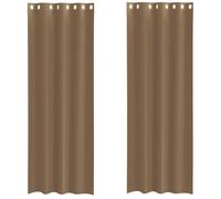 (light brown, 140 x 260 cm) vidaXL Voile Curtains with Grommets 2 pcs Apple Green 140x225 cm net curtain