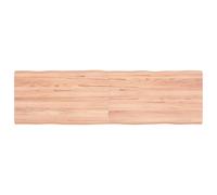 (light brown, 140 x 40 x 4 cm) vidaXL Table Top Wooden Desk Top for Table Treated Solid Wood Oak Live Edge