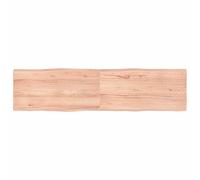 (light brown, 160 x 40 x 4 cm) vidaXL Table Top Wooden Desk Top for Table Treated Solid Wood Oak Live Edge
