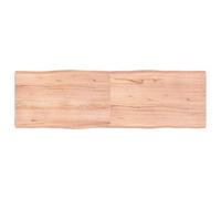 (light brown, 160 x 50 x 6 cm) vidaXL Table Top Wooden Desk Top for Table Treated Solid Wood Oak Live Edge