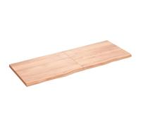 (light brown, 160 x 60 x 4 cm) vidaXL Bathroom Countertop Vanity Top Wash Basin Worktop Treated Solid Wood