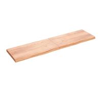 (light brown, 200 x 50 x 6 cm) vidaXL Bathroom Countertop Vanity Top Wash Basin Worktop Treated Solid Wood