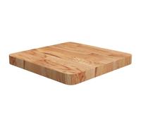(Light brown, 40 x 40 x 4 cm (L x W x T)) vidaXL Solid Wood Oak Square Table Top Desktop Multi Colours Brown Multi Sizes