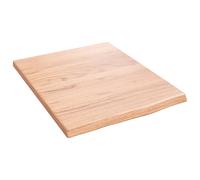 (light brown, 40 x 50 x 2 cm) vidaXL Bathroom Countertop Vanity Top Wash Basin Worktop Treated Solid Wood