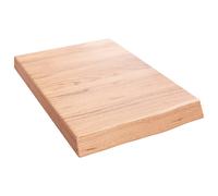 Vidaxl Wall Shelf Light Brown 40X60X6 Cm Treated Solid Wood Oak, Brown