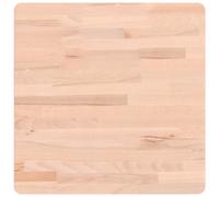 vidaXL Table Top 50x50x2.5 cm Square Solid Wood Beech