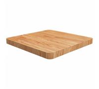 (Light brown, 50 x 50 x 4 cm (L x W x T)) vidaXL Solid Wood Oak Square Table Top Desktop Multi Colours Brown Multi Sizes