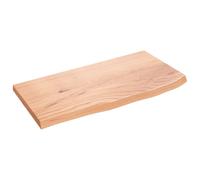 (light brown, 60 x 30 x 2 cm) vidaXL Bathroom Countertop Vanity Top Wash Basin Worktop Treated Solid Wood