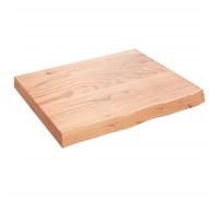 (light brown, 60 x 50 x 6 cm) vidaXL Table Top Wooden Desk Top Dining Table Top Untreated Solid Wood Oak