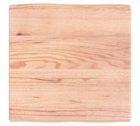 (light brown, 60 x 60 x 6 cm) vidaXL Table Top Wooden Desk Top for Table Treated Solid Wood Oak Live Edge