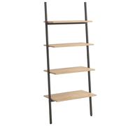 (light brown, 64 x 34 x 150.5 cm) vidaXL Leaning Shelf Bookcase Bookshelf Shelving Unit Storage Rack Organiser