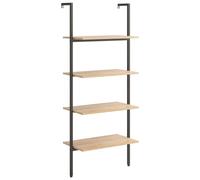 (light brown, 64 x 35 x 152.5 cm) vidaXL Leaning Shelf Bookcase Bookshelf Shelving Unit Storage Rack Organiser