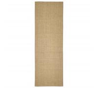 (light brown, 66 x 200 cm) vidaXL Sisal Rug Scratching Mat Sisal Carpet Area Rug for Scratching Post