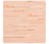 vidaXL Table Top 70x70x2.5 cm Square Solid Wood Beech