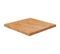 (Light brown, 70 x 70 x 4 cm (L x W x T)) vidaXL Solid Wood Oak Square Table Top Desktop Multi Colours Brown Multi Sizes