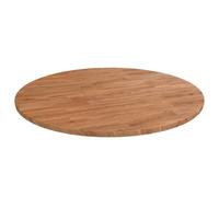 (light brown, 80 x 1.5 cm) vidaXL Solid Wood Oak Round Table Top Untreated Table Top Multi Colours/Sizes