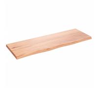 vidaXL Wall Shelf Light Brown 80x30x2 cm Treated Solid Wood Oak UK NEW