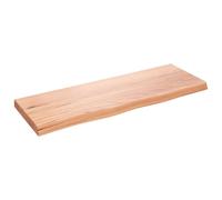 (light brown, 80 x 30 x 4 cm) vidaXL Wall Shelf Wooden Floating Shelf Display Shelf Treated Solid Wood Oak