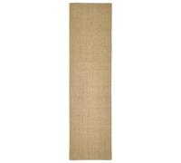 (light brown, 80 x 300 cm) vidaXL Sisal Rug Scratching Mat Sisal Carpet Area Rug for Scratching Post