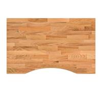 vidaXL Desk Top Light Brown 80x50x2.5 cm Solid Wood Oak Rectangular