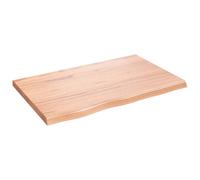 vidaXL Wall Shelf Light Brown 80x50x4 cm Treated Solid Wood Oak