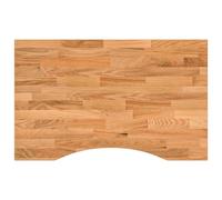 (light brown, 80 x 60 x 2.5 cm) vidaXL Desk Top Writing Table Study Desk Untreated Solid Wood Oak Rectangular