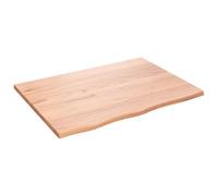 (light brown, 80 x 60 x 2 cm) vidaXL Table Top Wooden Desk Top Dining Table Top Untreated Solid Wood Oak