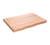 (light brown, 80 x 60 x 6 cm) vidaXL Table Top Wooden Desk Top Dining Table Top Untreated Solid Wood Oak