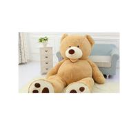 (Light brown, 80cm)Unfilled Giant Teddy Bear Plush Toy Huge Soft Toys Leather Shell
