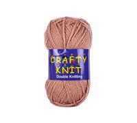 Light Brown Crafty Knit Double Knitting Sewing & Crochet Craft Wool Yarn Coloured Balls 25g
