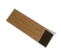 Light Brown Oak Effect Polyvinyl Chloride (Pvc) Equal L-Shaped Angle Profile, (L)1M (W)30mm (D)30mm (T)1.2mm