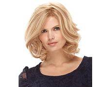 Light Brown Pixie Cut Short Wig Big Wavy Curly Hair Heat-Resistant Synthetic Appearance Natural and Fashionable Women's Wig Light Gold,13in (Light Gold 13in)