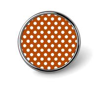 Light Brown Polka Dot Print Enamel Pins for Backpack - Cute Jacket Coat Hat Bags Badge Pins, Funny Unique Novelty Button Pin Women Men Fashion Jewelry Accessories