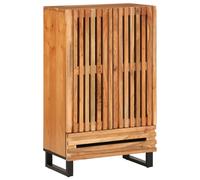 (light brown, solid acacia wood) vidaXL Highboard Sideboard Side Cabinet Storage Organiser Cupboard Solid Wood