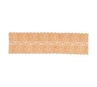 Light Brown Stretch Lace Fabric 10 Yards 23cm Wide Soft Nylon Trim for DIY Sewing Crafts Clothing Dress Making