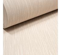 Light Brown Stripe Glitter Wallpaper Cream Shimmer Textured Vinyl Free Match