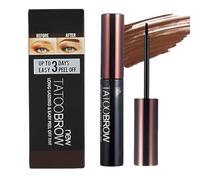 Light Brown Tattoo Brow Peel Off Gel Tint - Semi-Permanent, Waterproof, Lasts Up To 3 Days - Dye for Eyebrow Coloring - Easy Peel