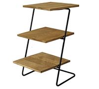 Light Brown Three-Tier Cake nd - Multi-Layer Dessert Table Holder for Afternoon Tea ac & Cold Meals - Wooden Cake Rack & Display nd