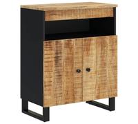 (light brown) vidaXL Sideboard Side Cabinet with 2 Doors Cupboard Highboard Solid Wood Mango
