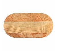 vidaXL Table Top Light Brown 80x40x2 cm Solid Wood Oak Oval