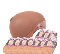 Light Brown Wig Caps For Women 20Pcs Stocking Cap For Lace Front Wigs Skin Like Weave Comfortable