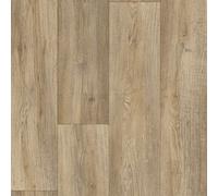 Light Brown Wood Effect Vinyl Flooring For Livingroom, Kitchen, 2mm Thick Cushion Backed Vinyl Sheet-2M(6'6") X 3M(9'9")-6M²