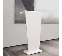 Light Brown Wooden Podium - Versatile Presentation Stand & Laptop Table for Church Office Stage Studio Conference Room Public Speaking Meetings Events