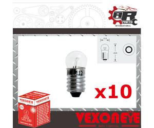 Light Bulb - 12v 2.2w 987 G11 E10 MES - Screw In - Dash, Indicator, Panel x10