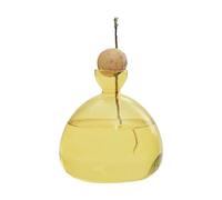 Light Bulb Avocado Vase Glass Acorn Vase for Flowers, Rearing Glass for Avocados and Chestnuts, Terrarium Jar Planter with Wooden Shelf Stand Holder for Greenwater Plants Fit for Home Kitchen Table