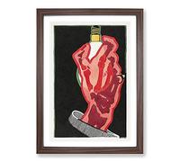 Light Bulb by Reijer Stolk Framed Print | A2 Walnut Framed Wall Art | Ready to Hang | Modern Nature Picture | Living Room Bedroom Lounge Office