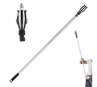 Light Bulb Changer - Telescopic Stainless Steel Pole, Adjustable Extension Tool, Lighting Maintenance Accessory, Heavy Duty Design with Secure Grip | Practical Tool for Chandelier Recessed Flo